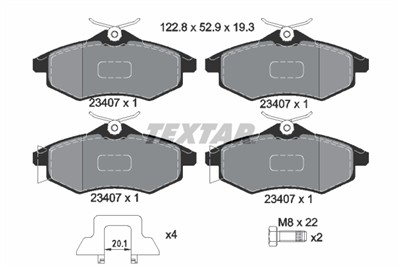 TEXTAR 2340702 Číslo výrobce: 23407. EAN: 4019722241963.