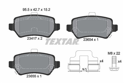 TEXTAR 2341703 Číslo výrobce: 23417. EAN: 4019722267758.
