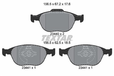 TEXTAR 2344004 Číslo výrobce: 23440. EAN: 4019722240935.