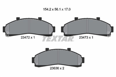 TEXTAR 2347201 Číslo výrobce: 23472. EAN: 4019722250569.
