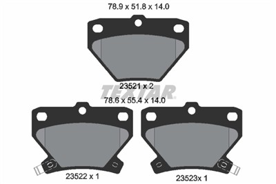 TEXTAR 2352101 Číslo výrobce: 23521. EAN: 4019722265297.