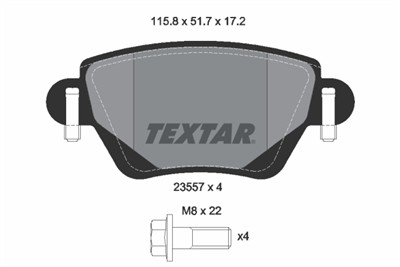TEXTAR 2355701 Číslo výrobce: 23557. EAN: 4019722241772.