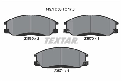 TEXTAR 2356901 Číslo výrobce: 23569. EAN: 4019722247934.
