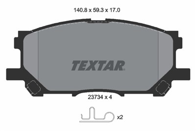 TEXTAR 2373401 Číslo výrobce: 23734. EAN: 4019722248481.