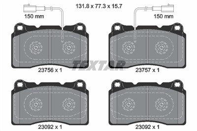 TEXTAR 2375601 Číslo výrobce: 23092. EAN: 4019722416415.