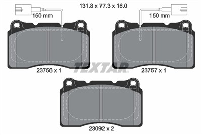 TEXTAR 2375603 Číslo výrobce: 23092. EAN: 4019722458439.