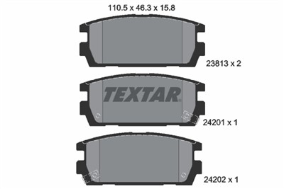 TEXTAR 2381301 Číslo výrobce: 23813. EAN: 4019722273803.