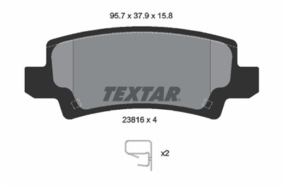 TEXTAR 2381601 Číslo výrobce: 23816. EAN: 4019722266942.