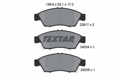 TEXTAR 2381701 Číslo výrobce: 23817. EAN: 4019722261718.