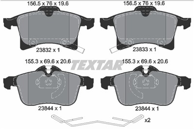 TEXTAR 2383204 Číslo výrobce: 23832. EAN: 4019722486364.