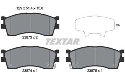 TEXTAR 2387301 Číslo výrobce: 23873. EAN: 4019722250668.