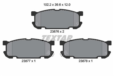 TEXTAR 2387601 Číslo výrobce: 23876. EAN: 4019722250705.