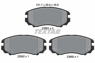 TEXTAR 2389101 Číslo výrobce: 23891. EAN: 4019722266959.