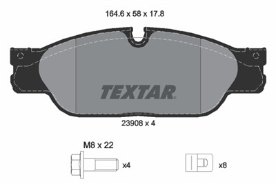 TEXTAR 2390801 Číslo výrobce: 23908. EAN: 4019722279188.