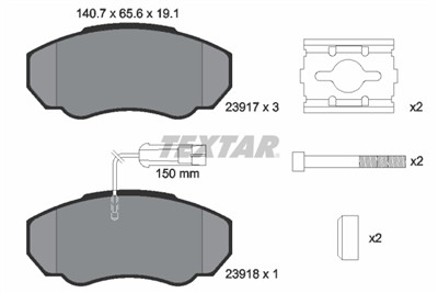TEXTAR 2391701 Číslo výrobce: 23917. EAN: 4019722254253.
