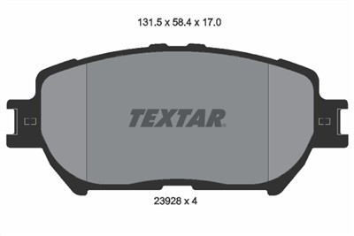 TEXTAR 2392801 Číslo výrobce: 23928. EAN: 4019722261756.