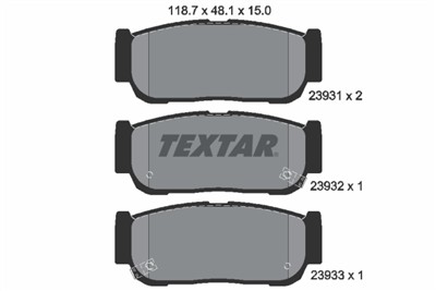 TEXTAR 2393101 Číslo výrobce: 23931. EAN: 4019722445408.