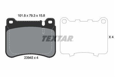 TEXTAR 2394501 Číslo výrobce: 23945. EAN: 4019722281297.
