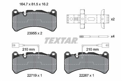 TEXTAR 2395503 Číslo výrobce: 22267. EAN: 4019722499951.