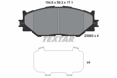 TEXTAR 2398301 Číslo výrobce: 23983. EAN: 4019722275708.
