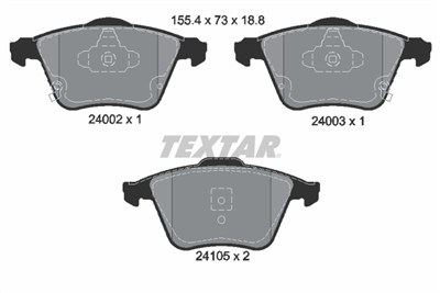 TEXTAR 2400201 Číslo výrobce: 24002. EAN: 4019722262814.