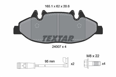 TEXTAR 2400701 Číslo výrobce: 24007. EAN: 4019722276118.