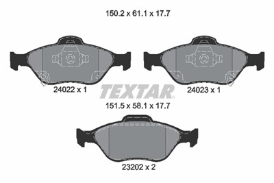 TEXTAR 2402201 Číslo výrobce: 23202. EAN: 4019722276927.