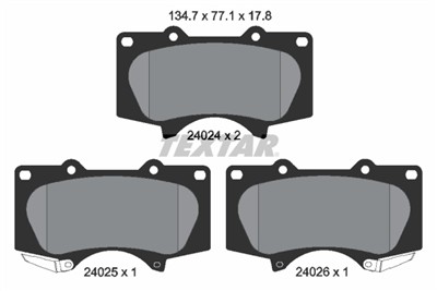 TEXTAR 2402401 Číslo výrobce: 24024. EAN: 4019722261824.