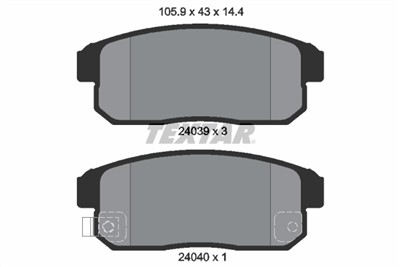 TEXTAR 2403901 Číslo výrobce: 24039. EAN: 4019722261862.