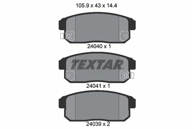 TEXTAR 2404001 Číslo výrobce: 24039. EAN: 4019722275913.