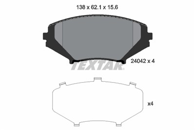 TEXTAR 2404201 Číslo výrobce: 24042. EAN: 4019722261879.