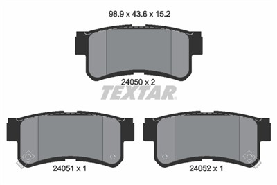 TEXTAR 2405001 Číslo výrobce: 24050. EAN: 4019722261909.