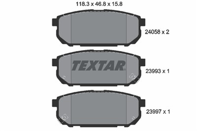 TEXTAR 2405801 Číslo výrobce: 23993. EAN: 4019722261923.