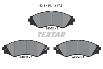 TEXTAR 2406201 Číslo výrobce: 24062. EAN: 4019722268892.
