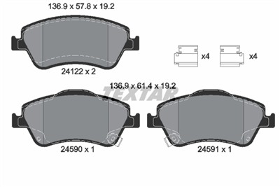 TEXTAR 2412201 Číslo výrobce: 24122. EAN: 4019722287893.