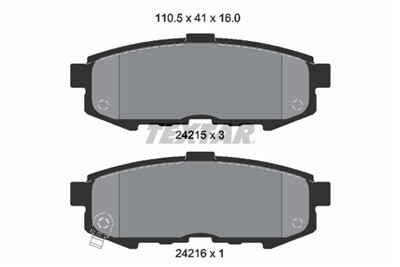 TEXTAR 2421501 Číslo výrobce: 24215. EAN: 4019722275814.