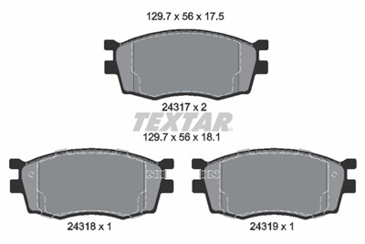 TEXTAR 2431701 Číslo výrobce: 24317. EAN: 4019722277412.