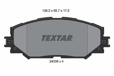 TEXTAR 2433601 Číslo výrobce: 24336. EAN: 4019722283598.