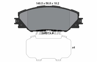 TEXTAR 2433701 Číslo výrobce: 24337. EAN: 4019722279744.