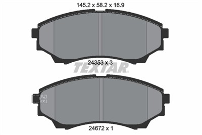 TEXTAR 2435301 Číslo výrobce: 24353. EAN: 4019722291753.
