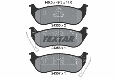 TEXTAR 2435501 Číslo výrobce: 24355. EAN: 4019722448942.