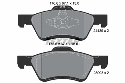 TEXTAR 2443901 Číslo výrobce: 24439. EAN: 4019722313615.