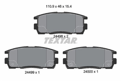 TEXTAR 2449801 Číslo výrobce: 24498. EAN: 4019722289798.