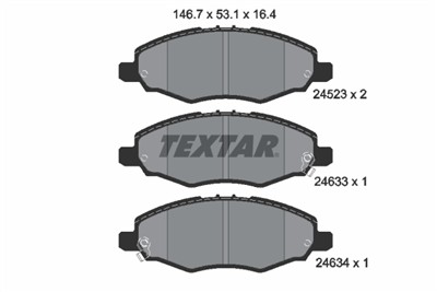 TEXTAR 2452301 Číslo výrobce: 24523. EAN: 4019722289811.