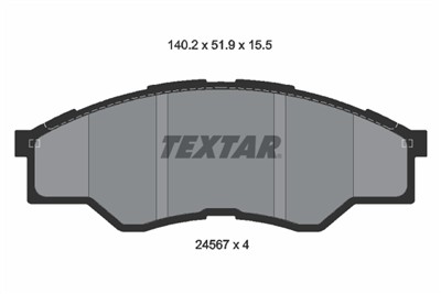 TEXTAR 2456701 Číslo výrobce: 24567. EAN: 4019722289828.