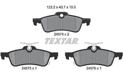 TEXTAR 2457401 Číslo výrobce: 24574. EAN: 4019722295454.