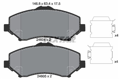 TEXTAR 2460402 Číslo výrobce: 24604. EAN: 4019722305405.