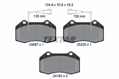 TEXTAR 2468701 Číslo výrobce: 24162. EAN: 4019722423659.