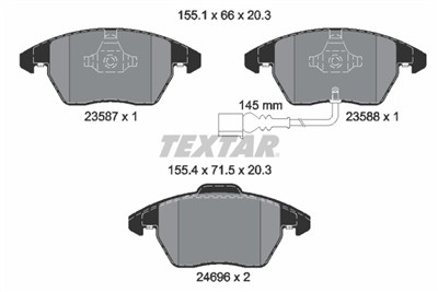 TEXTAR 2469602 Číslo výrobce: 23587. EAN: 4019722477034.
