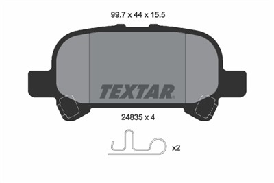 TEXTAR 2483501 Číslo výrobce: 24835. EAN: 4019722311512.